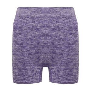 Tombo Womens/Ladies Melange Seamless Shorts / Purple Marl